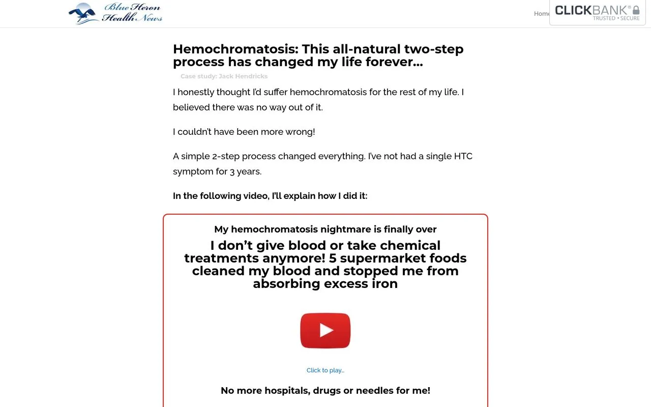 The Hemochromatosis Solution (Blue Heron Health News)