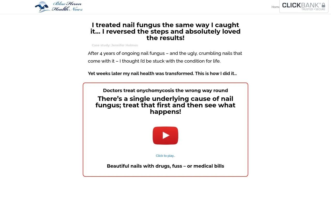 The Toenail Fungus Solution (Blue Heron Health News)