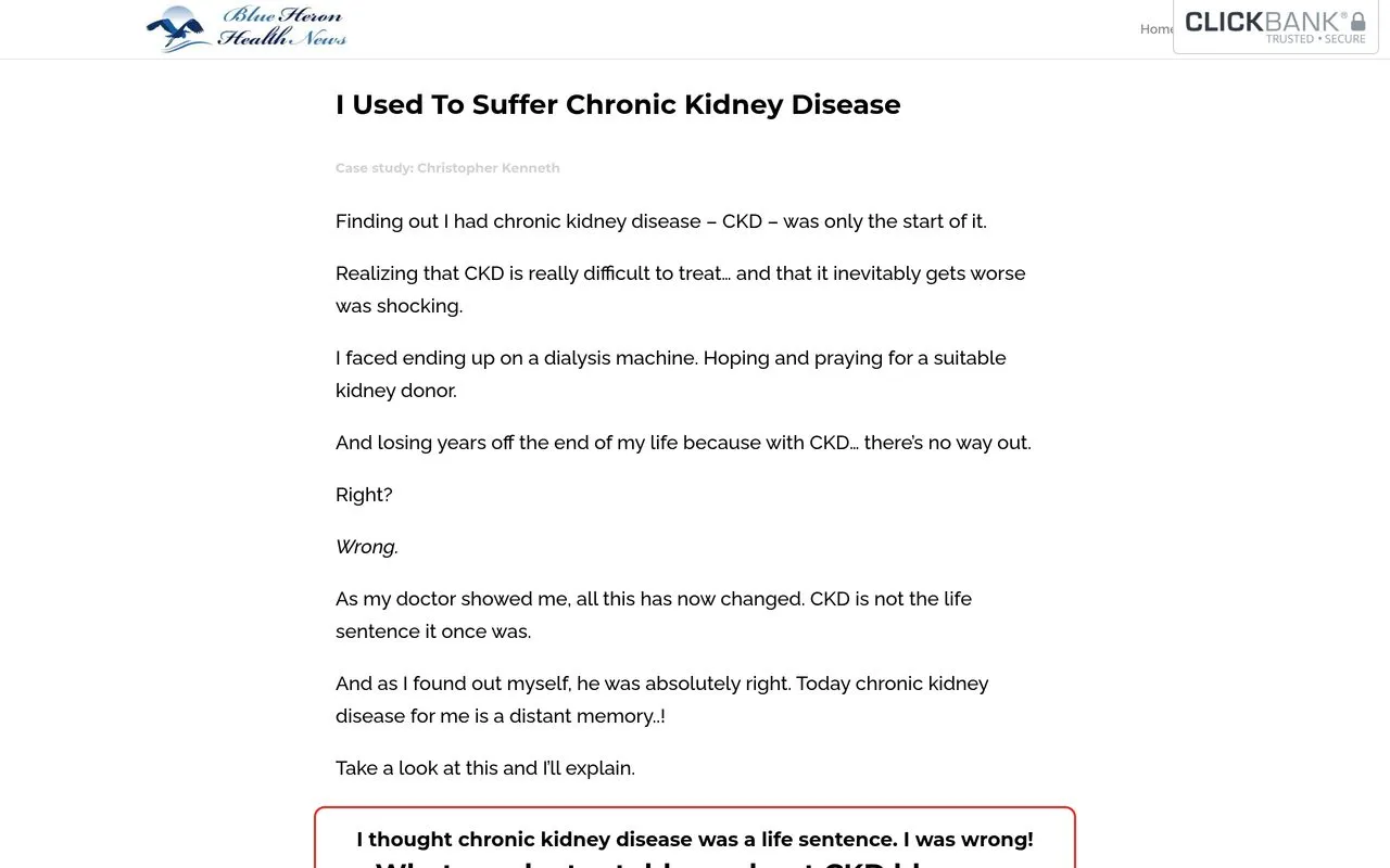 The Chronic Kidney Disease Solution