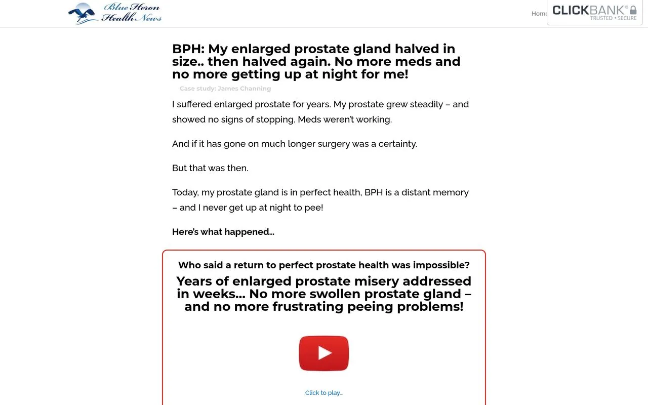 The Prostate Protocol (Blue Heron Health News)